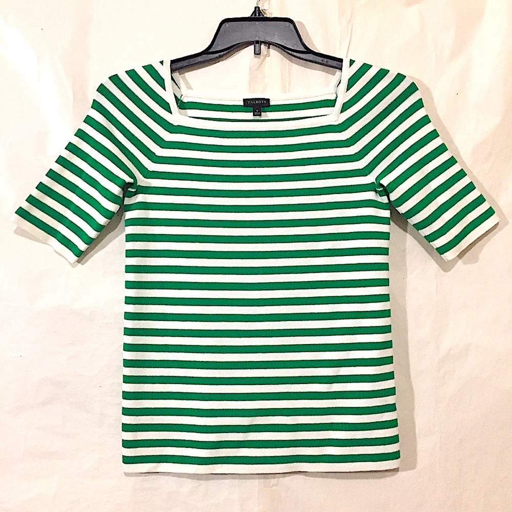 Talbots Square Neck Knit Top - Picture 2 of 13